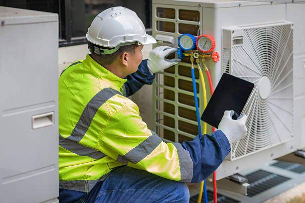 Professional Hvac technician working in Sterling, NY